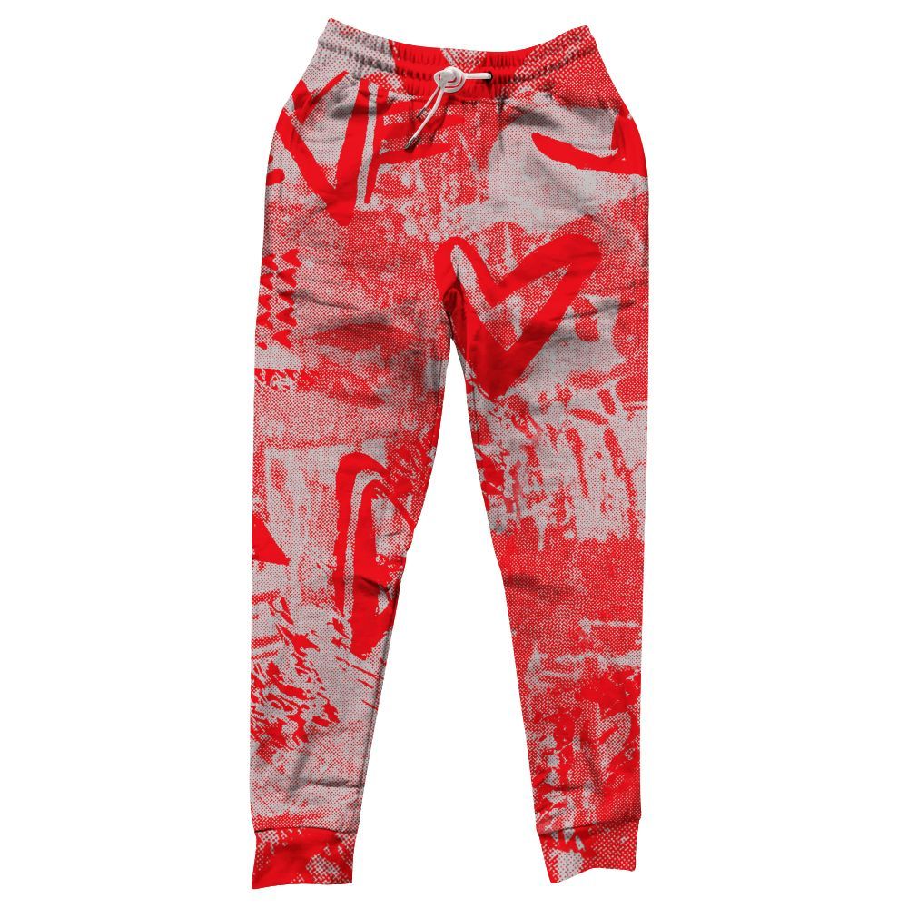 Sweatpant To Match Air Max 1 Low Poly - Heart Grunge All Over Print