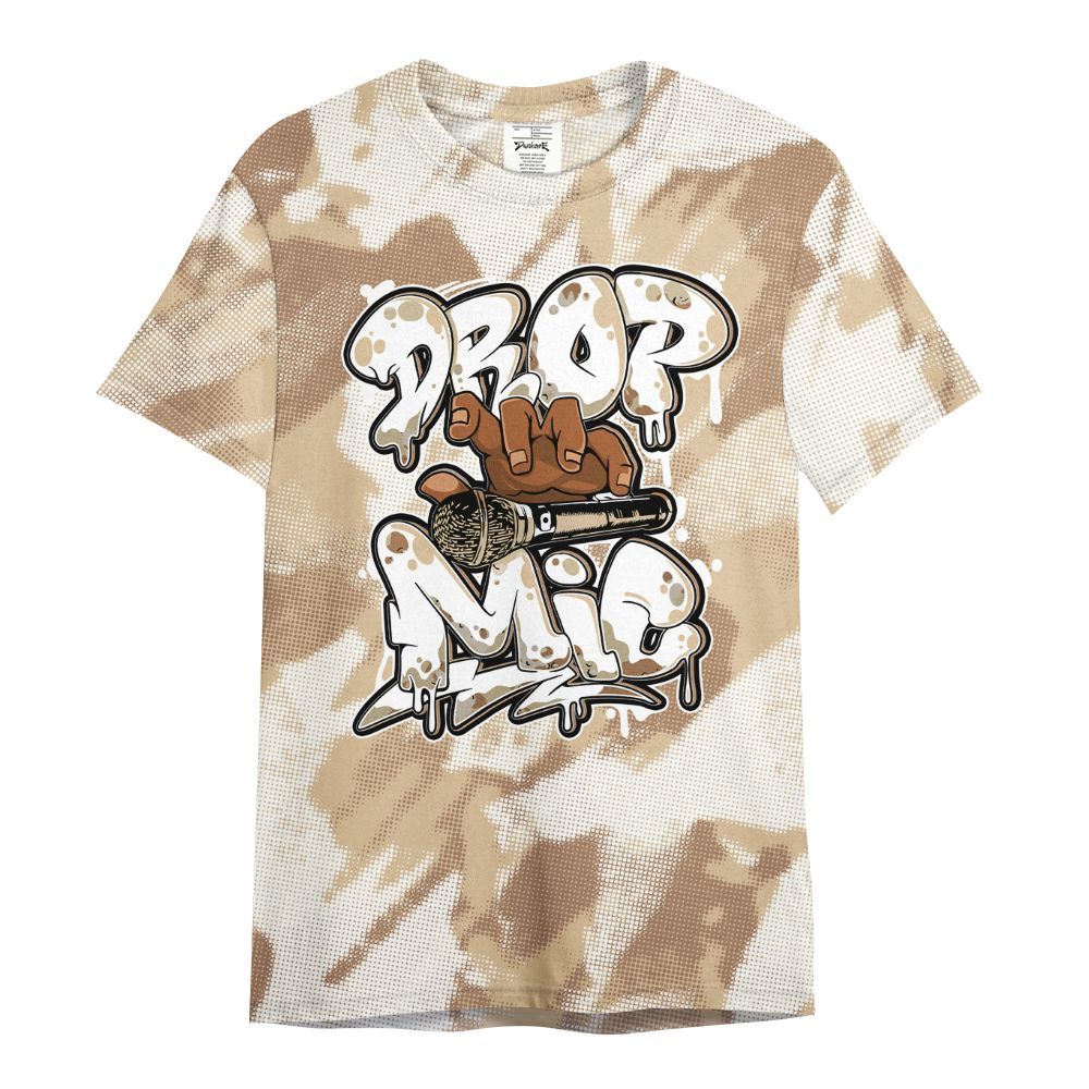 Shirt To Match Desert Camo 3s - Drop Mic Abstract All Over Print