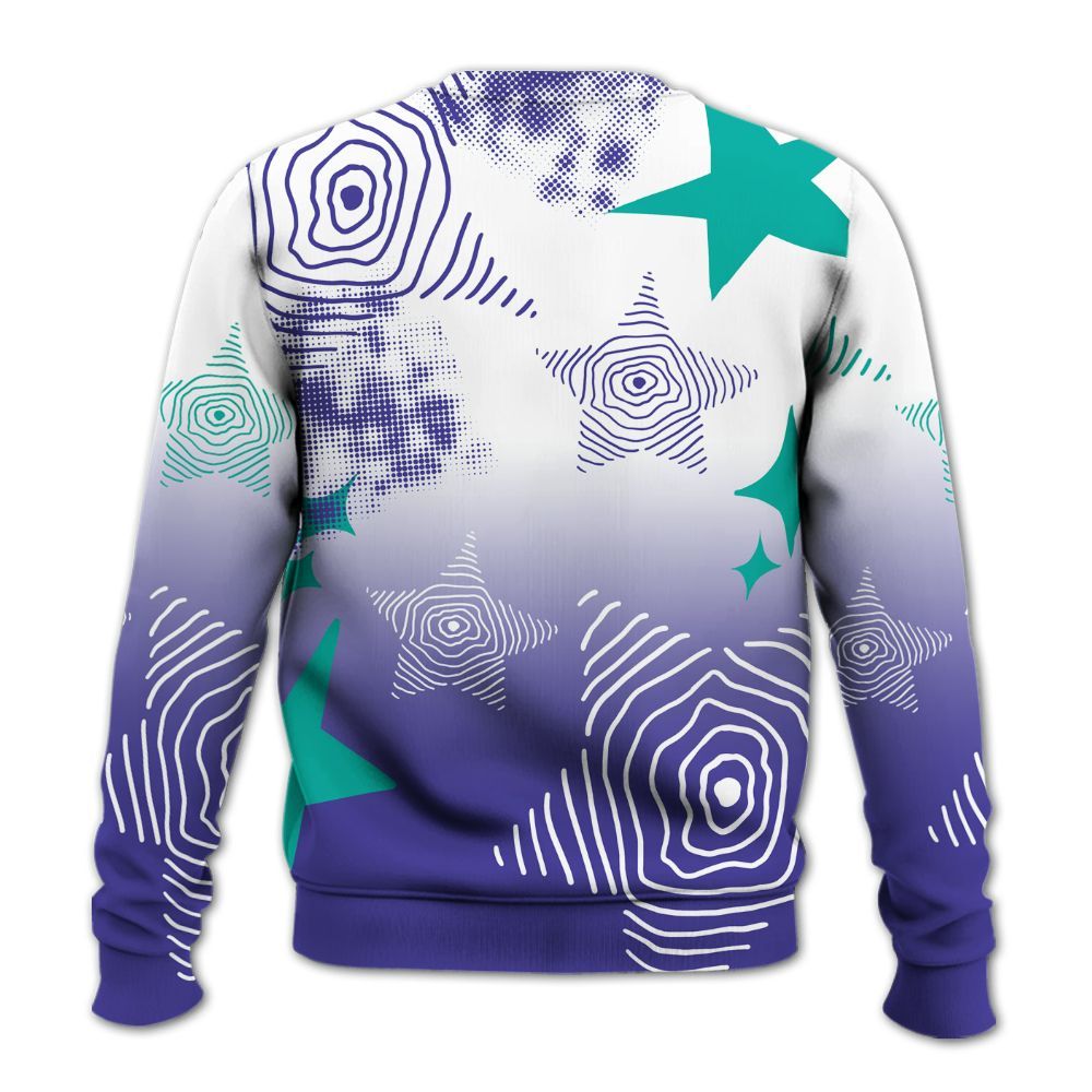 Sweatshirt To Match Retro Grape 5s - Sneakerz Girlz Unique Starz All Over Print