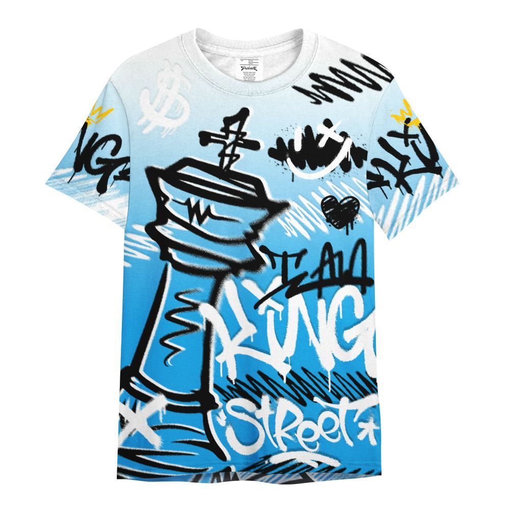 Shirt To Match Black University Blue 2022 13s - Street King Chess Streetwear All Over Print