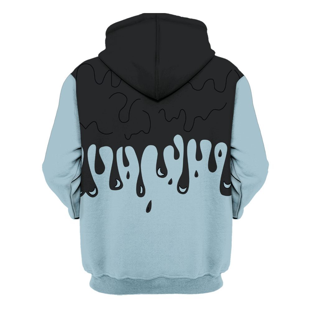 Hoodie To Match Chambray 7s - Snake Trust No One Drip All Over Print