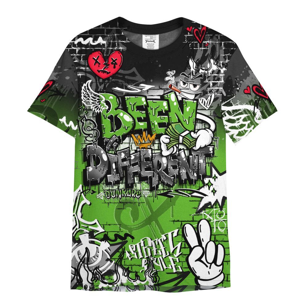 Shirt To Match Air Foamposite One Volt - Been Dif2erent Drip Graffiti All Over Print