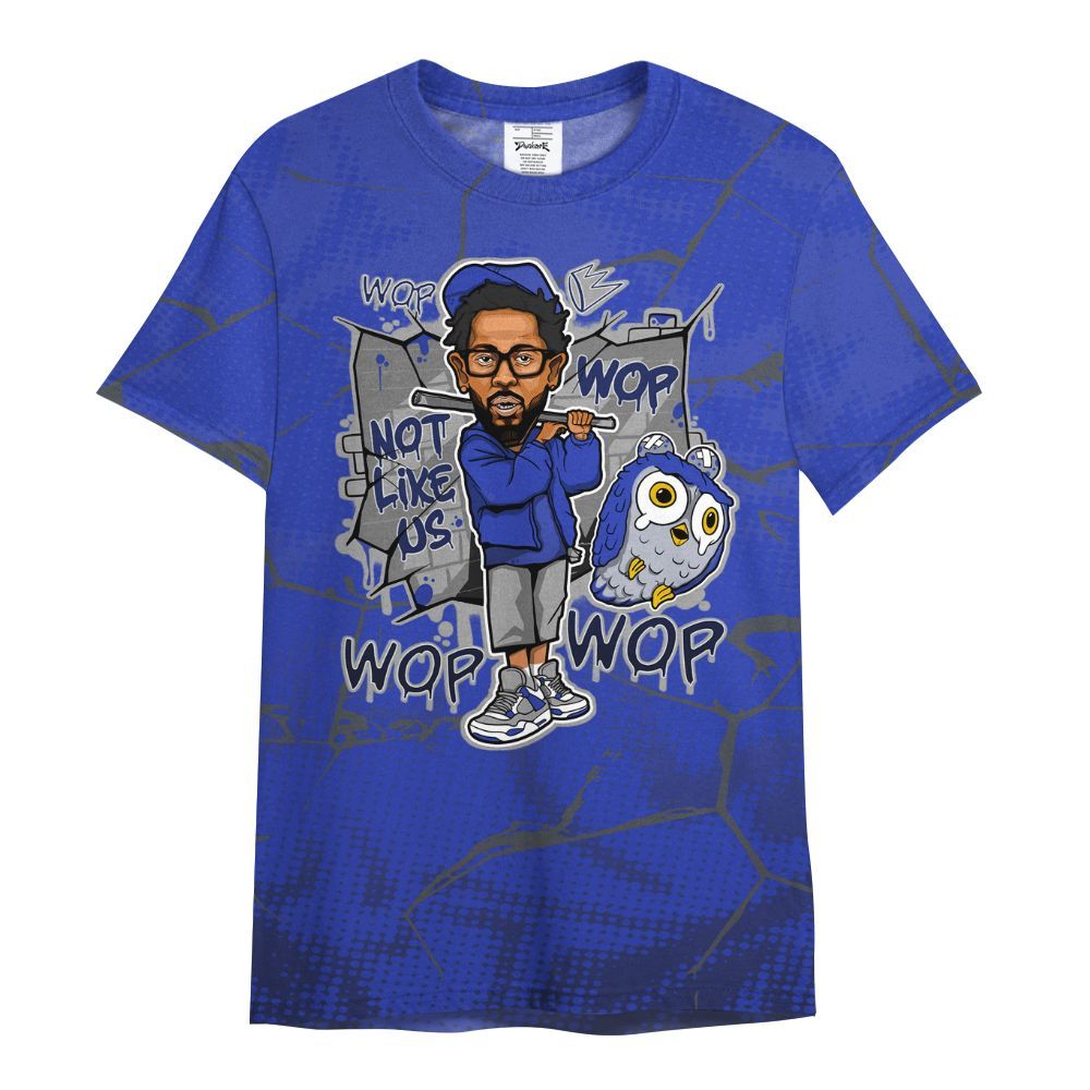 Shirt To Match Air Max Plus Black Racer Blue - None Like ComptonCity Graphic Crack All Over Print