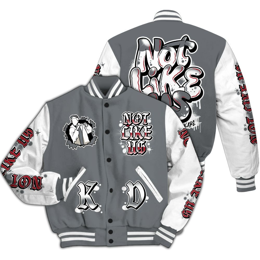 Varsity Jacket To Match Retro Fire Red 9s - None Like Us Graphic All Over Print