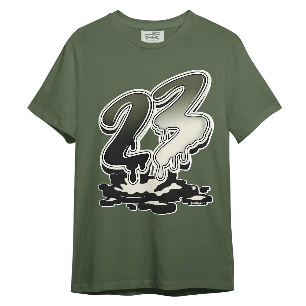 Shirt To Match Low OG Medium Olive 1s - 23 Drip Sludges Graphic