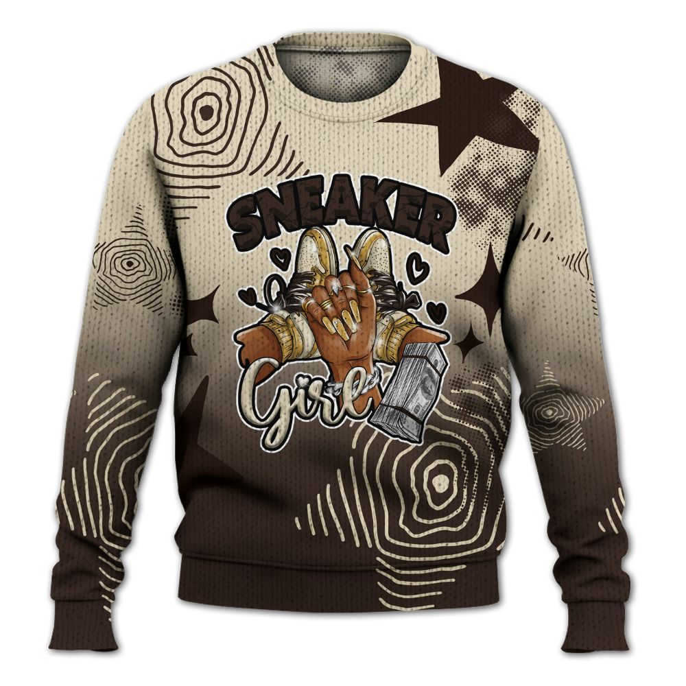 Knitted Sweater To Match 2025 Retro Earth 5s - Sneakerz Girlz Unique Starz
