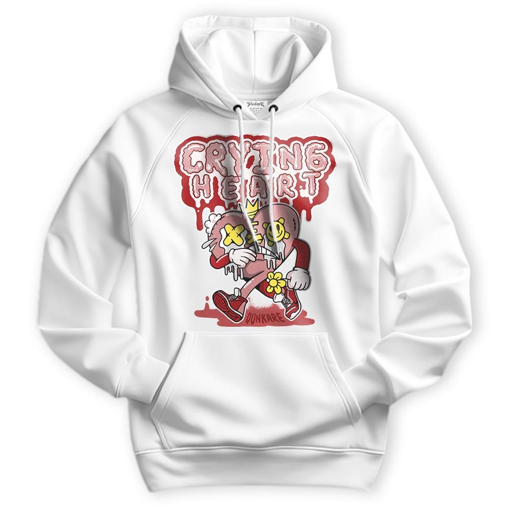 Sweatshirt To Match Red Taxi 12s Hoodie - Crying Broken Heart Graphic Hoodie Unisex