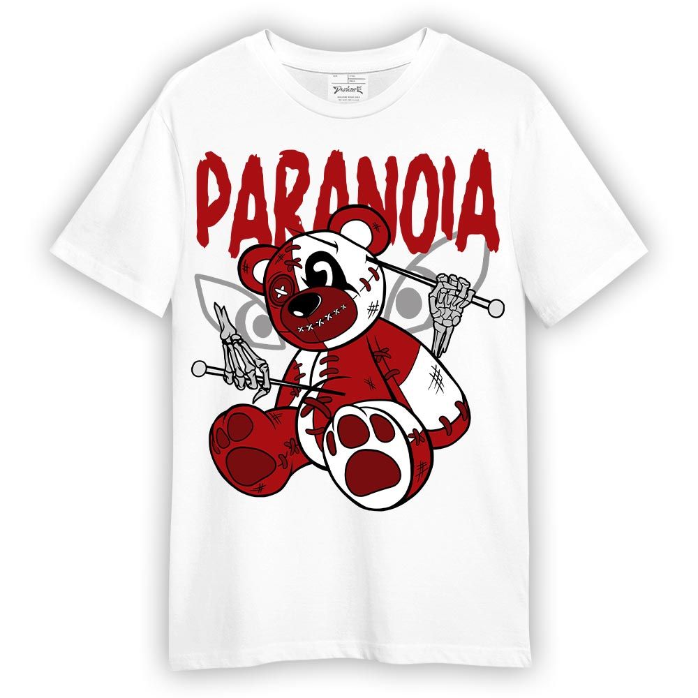 Shirt To Match Red Taxi 12s - Paranoia Bear Shirt Unisex
