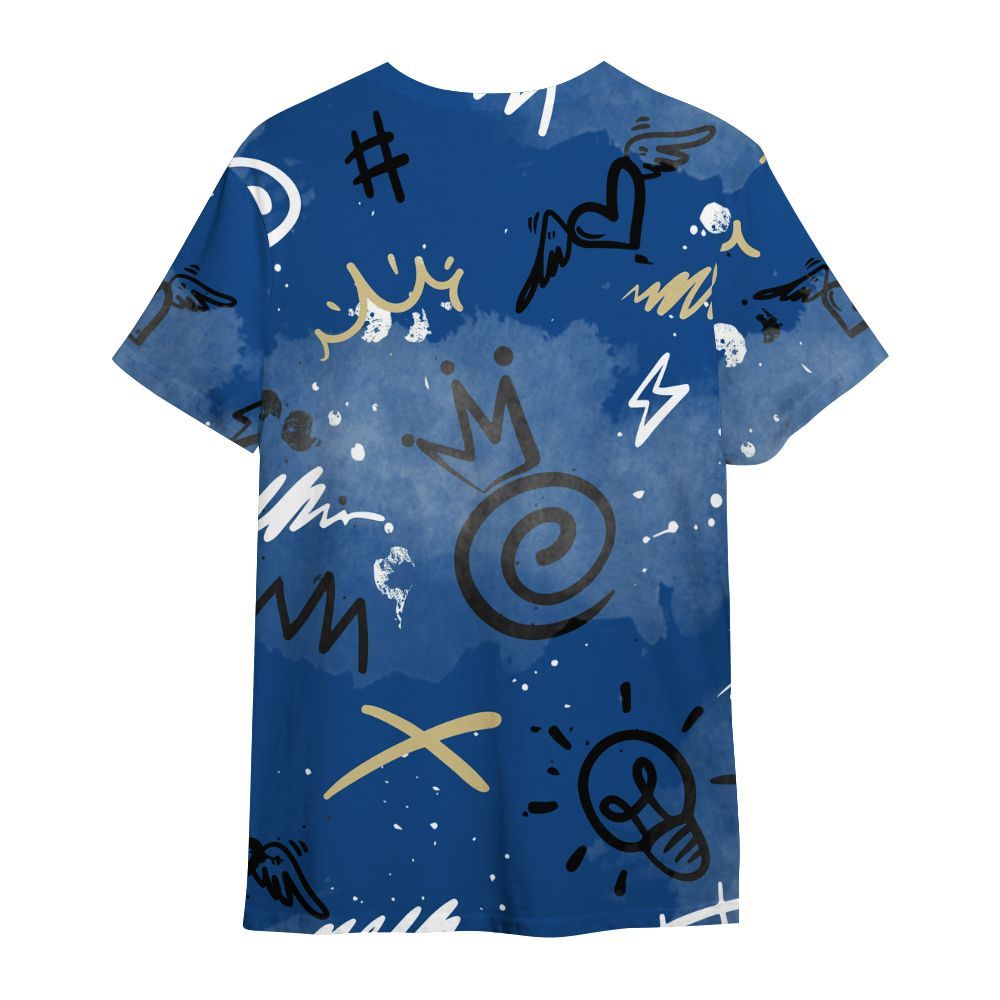 Shirt To Match Air Ship Royal Blue - Drip Been Di2ferent All Over Print