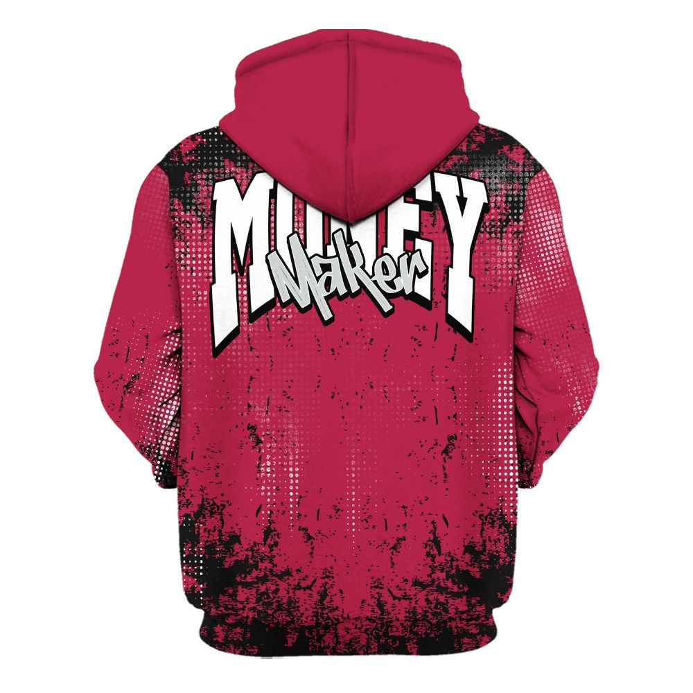 Hoodie To Match Toro Bravo 4s - Move In Silence Money Street Retro All Over Print