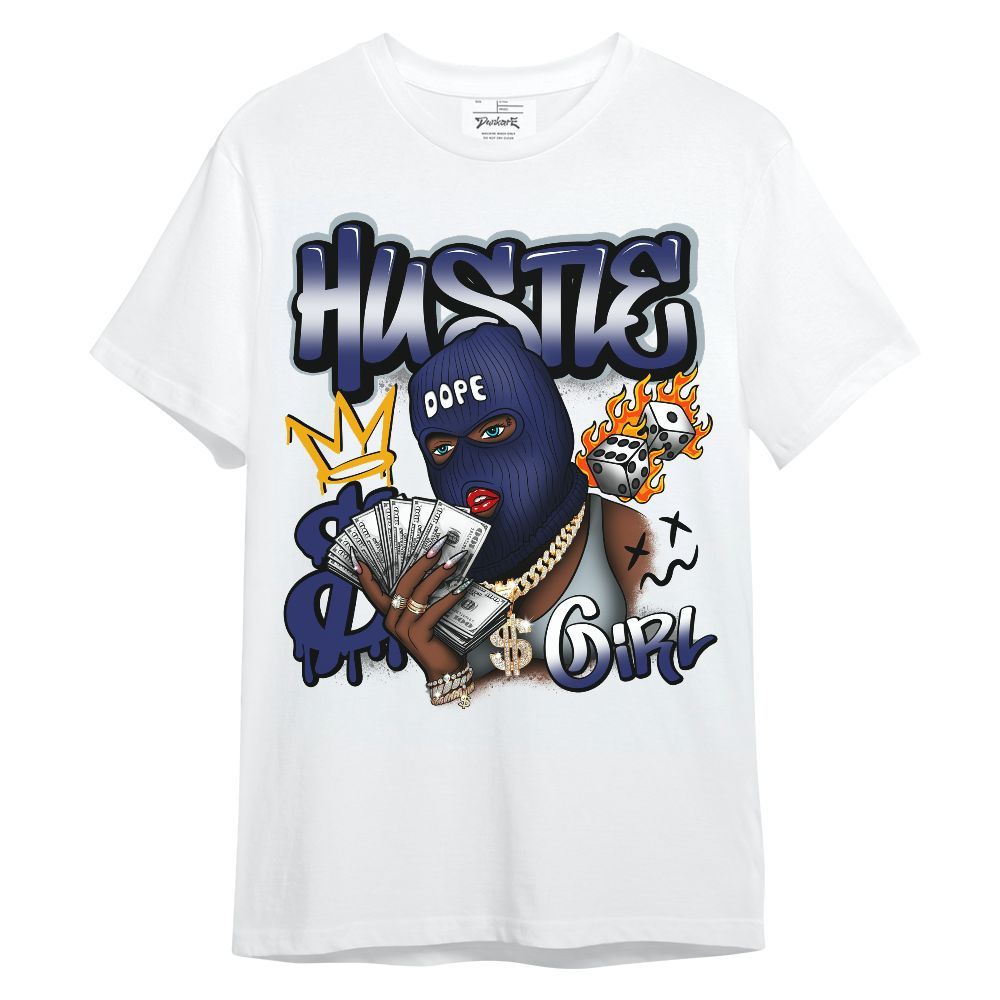 Shirt To Match Midnight Navy 11s - Money Hustles Girl Streetwear Unisex Shirt