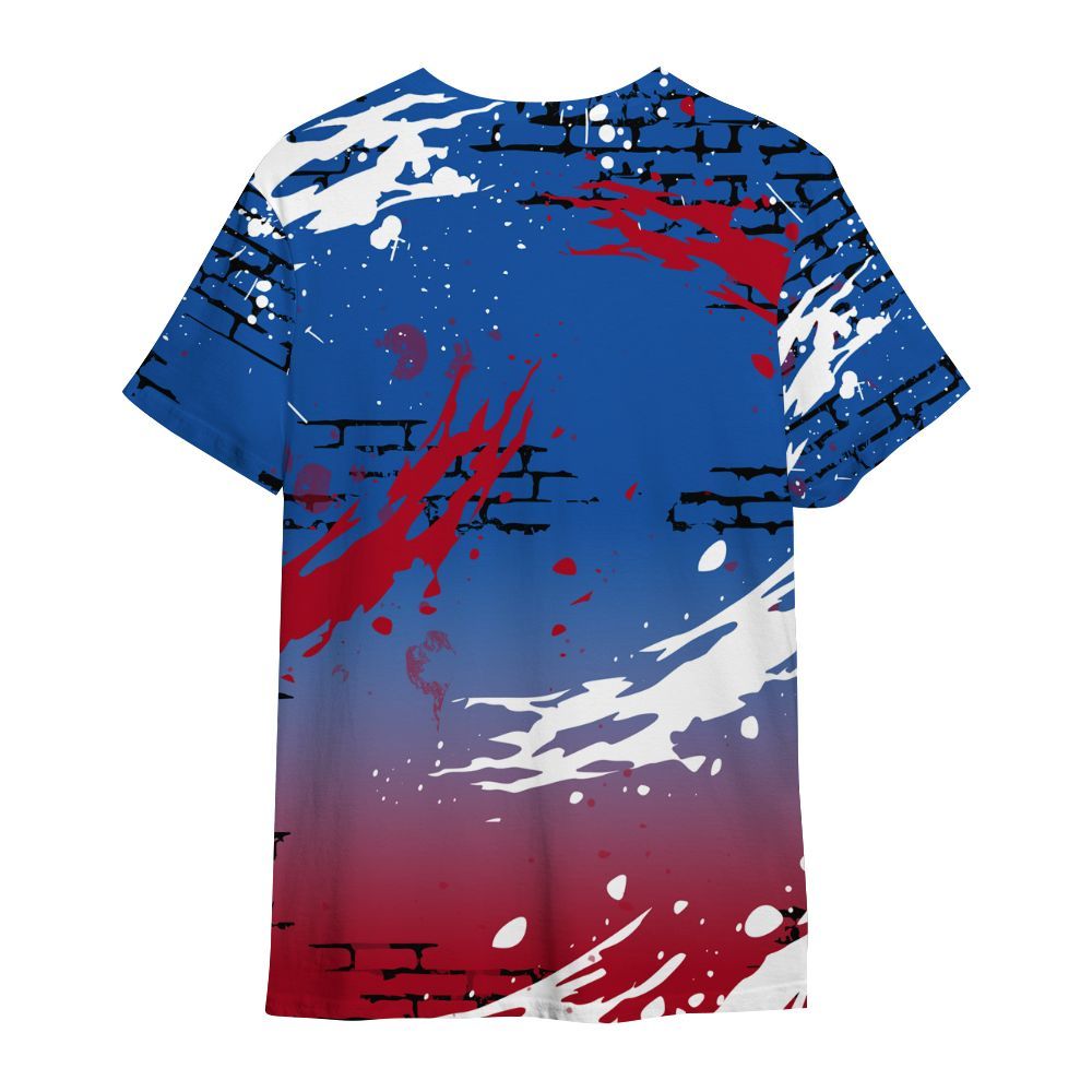 Shirt To Match Air Griffey Max Black Red Navy Blue 1s - Values Of Loyalty Drip All Over Print