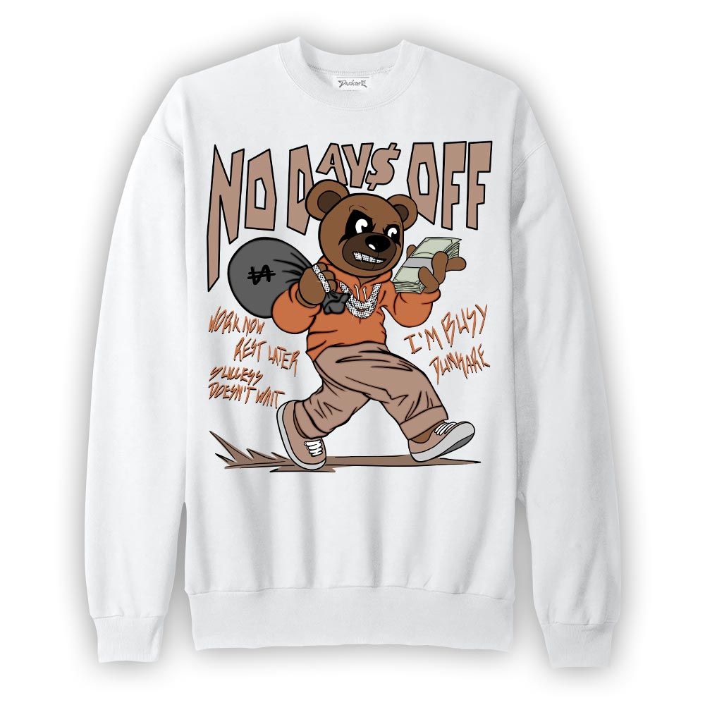 Sweatshirt To match OG Latte 1s Sweatshirt - No Day Off Bear Graphic