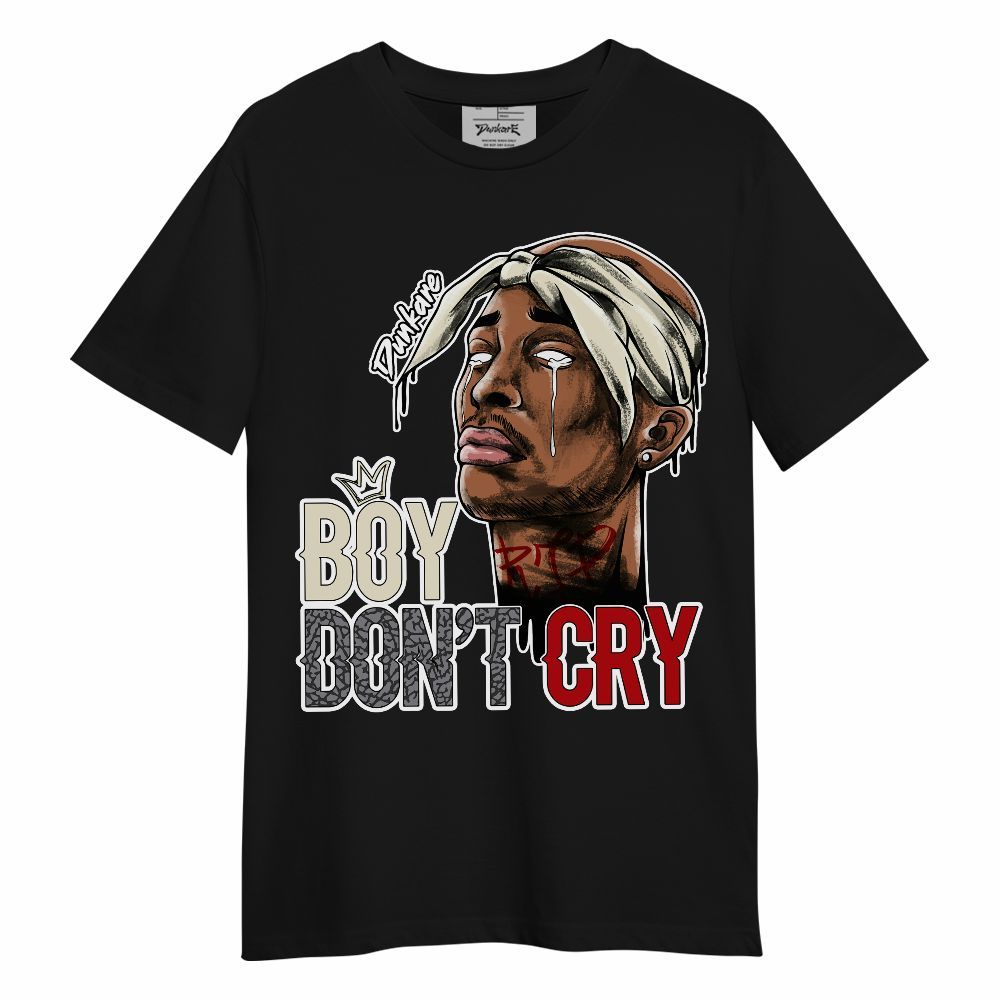 Shirt To Match Cement Grey 3s - Boiz Ain't Cry Unique Unisex Shirt