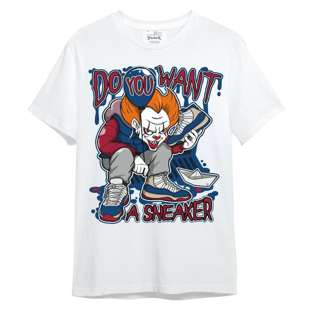 Shirt To Match Rare Air 4s - Clown Scary Sneakers Halloween Graphic Unisex Shirt