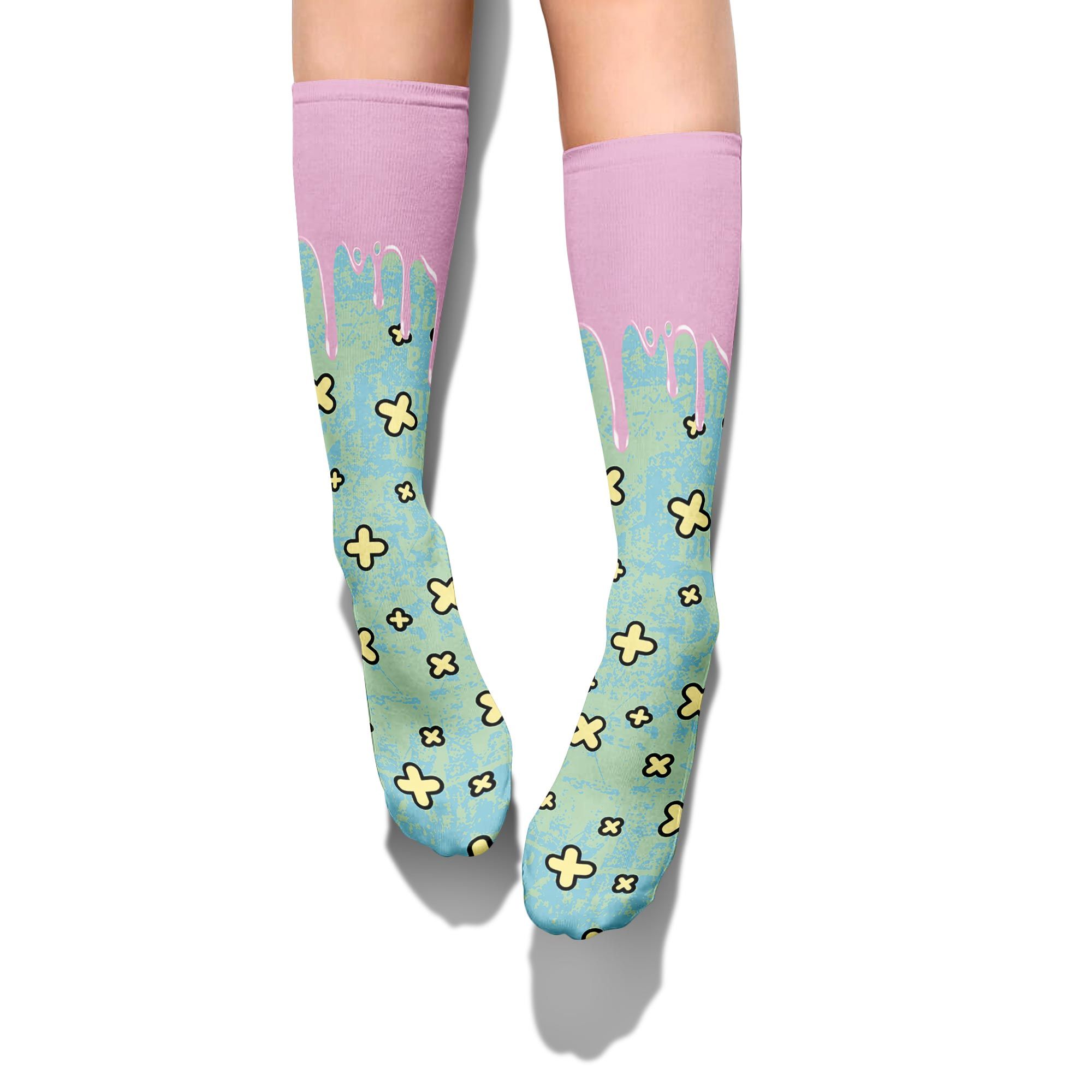 Sock To Match SB Dunk Low Visty - Dripping Signs Graphic Unisex