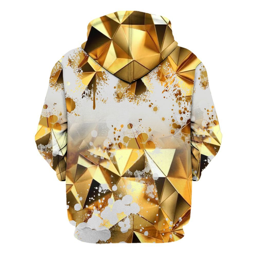 Hoodie To Match NET Gold 4s - God Blessed Ink Drip All Over Print