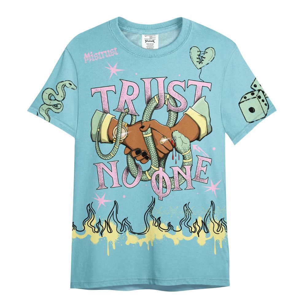 Shirt To Match SB Dunk Low Visty - Trust No One Snake-Bite Doodle Crayon All Over Print