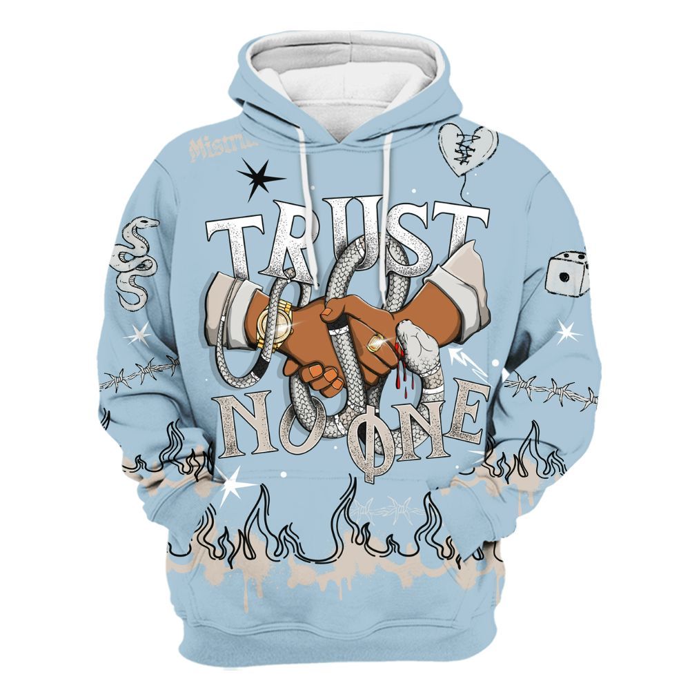 Hoodie To Match High OG Alaska 1s - Trust No One Snake-Bite Doodle Crayon All Over Print
