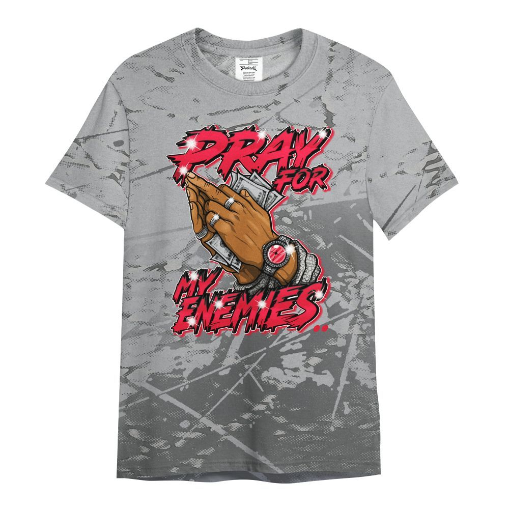 Shirt To Match Black Cement 3s - Prayed For Enemies Graphic All Over Print