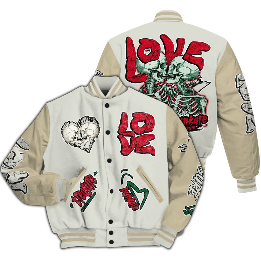 Varsity Jacket To Match El Grito 5s - Skull Bear All Over Print