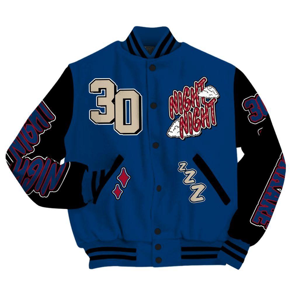 Varsity Jacket To Match Rare Air 4s - Seeya Skeleton All Over Print