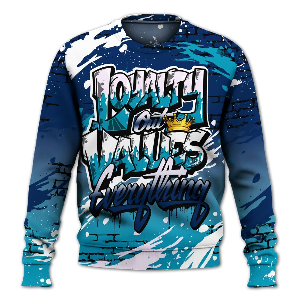 Sweatshirt To Match Kobe 5 X-Ray - Values Of Loyalty Drip All Over Print