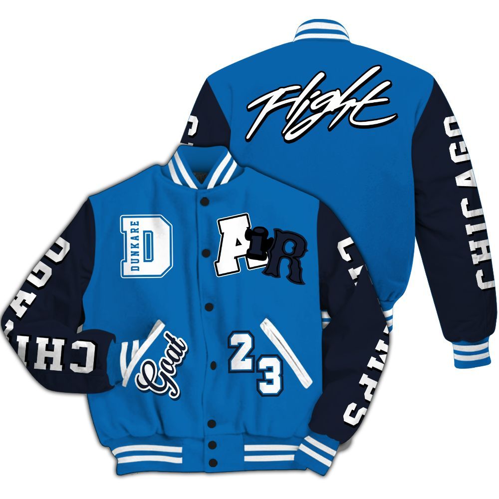 Varsity Jacket To Match 95 Big Bubble Slate - AIR Number 23 GOAT All Over Print