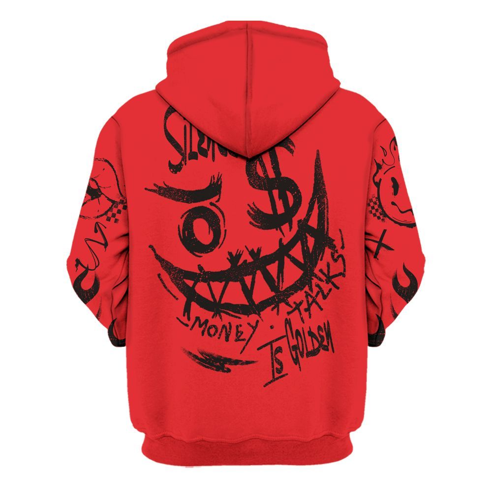 Hoodie To Match Chile Red 9s - Mouth Burning Street Style All Over Print
