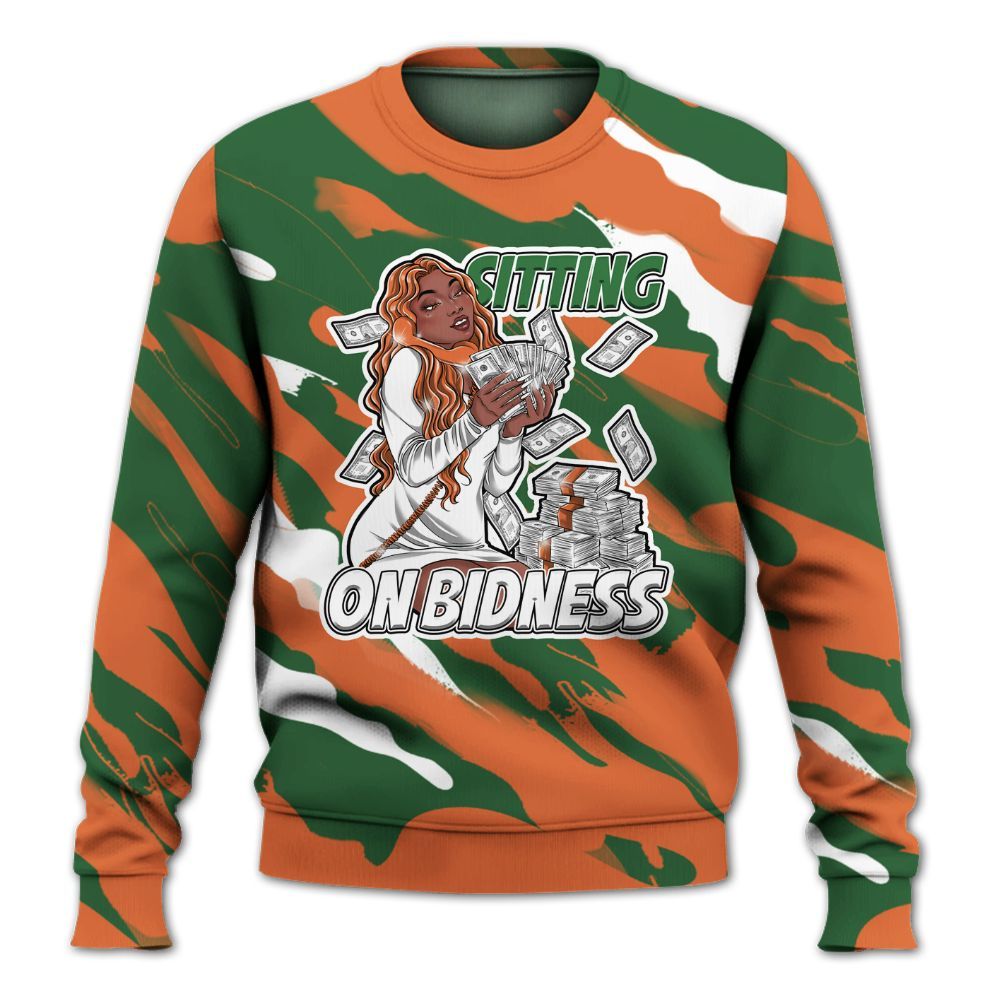 Sweatshirt To Match Low Miami 5s - Bidness Colored All Over Print