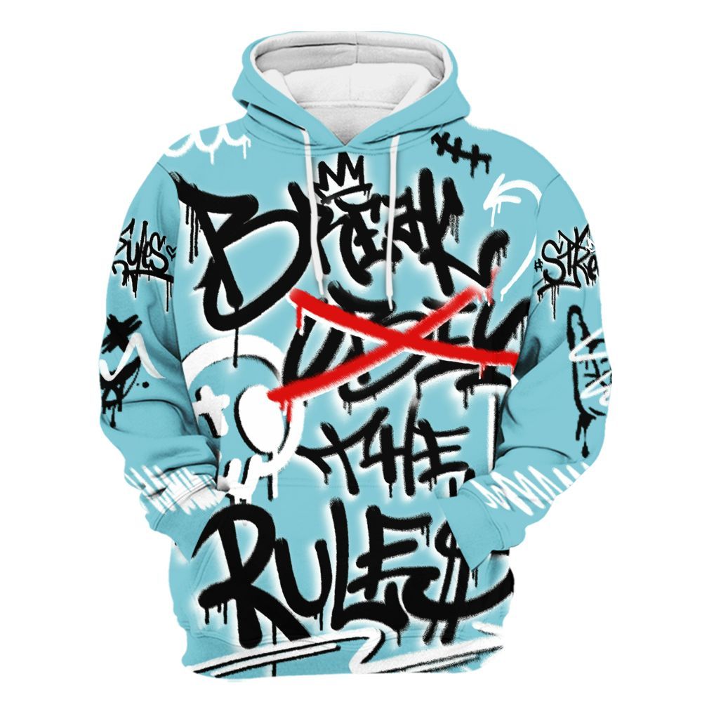 Hoodie To Match Low Legend Blue 11s - Break Rules Streetwear All Over Print