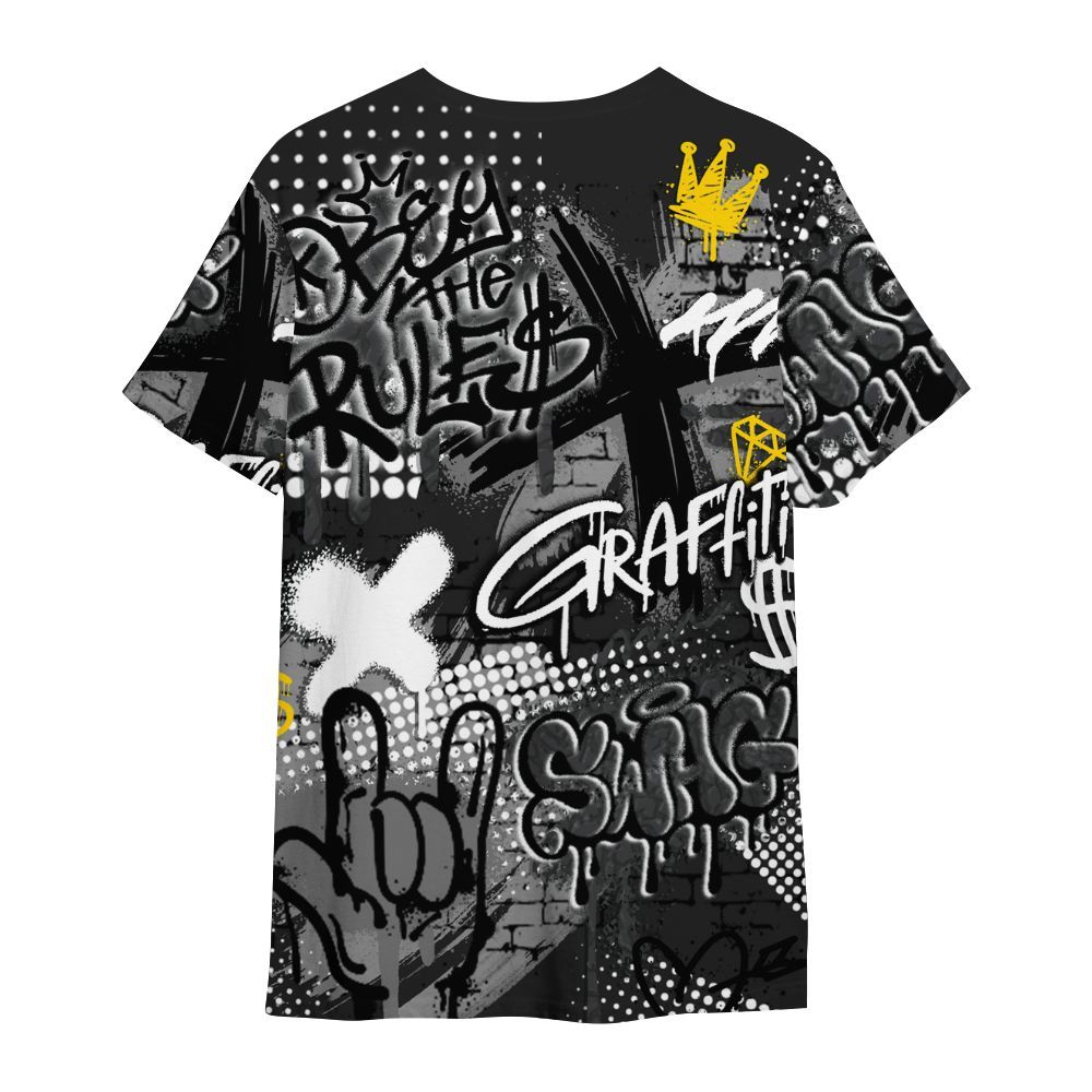Shirt To Match Black Cat 3s - True It Real Graffiti Streetwear All Over Print