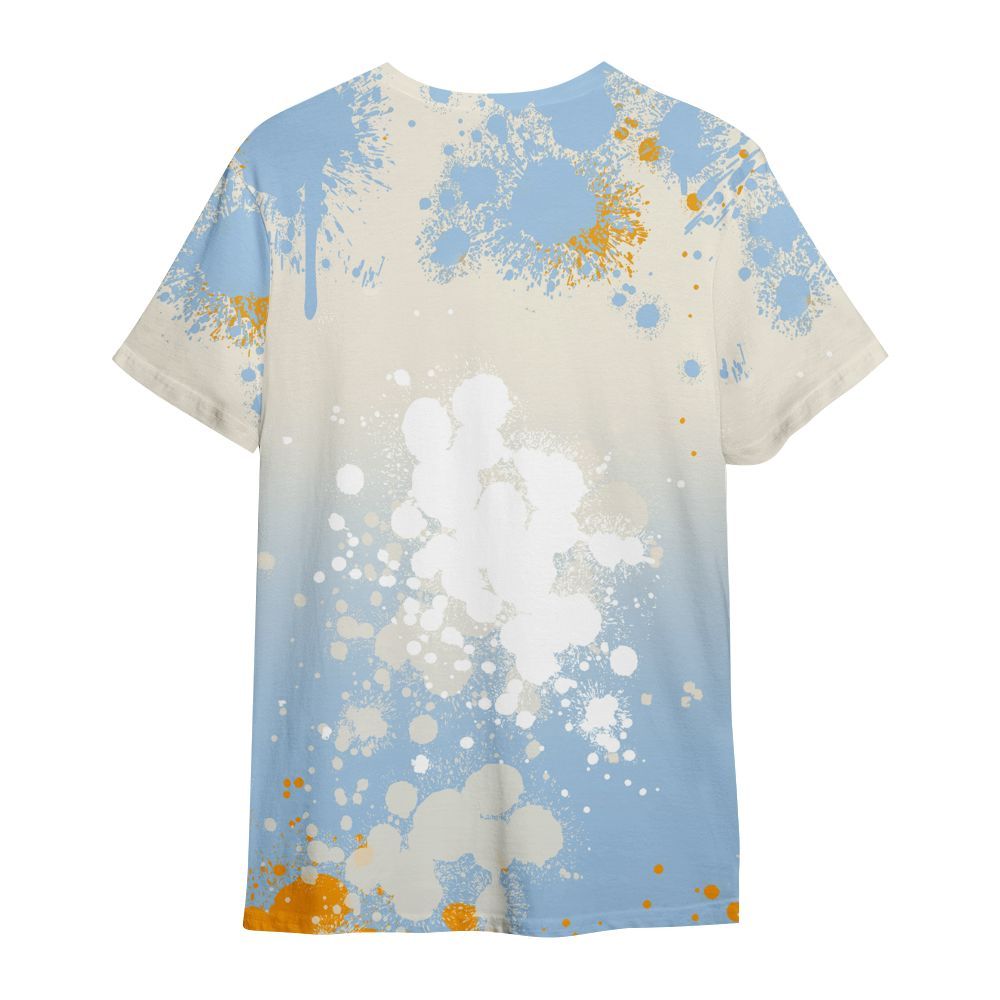Shirt To Match Retro High OG Pale Ivory Psychic Blue 1s - God Blessed Ink Drip All Over Print