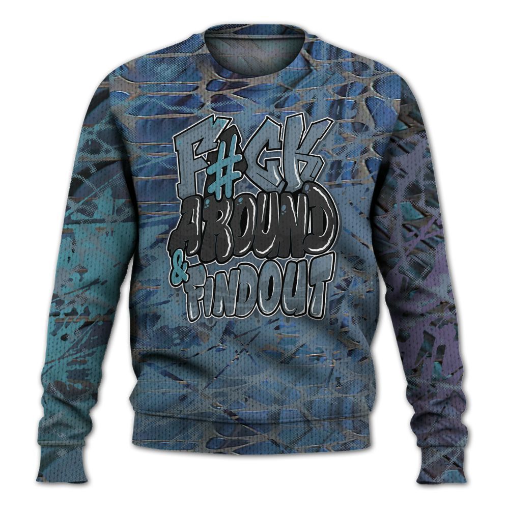 Knitted Sweater To Match Air Foamposite Kazuya Mishima - F Around Find Out Graphic Profound