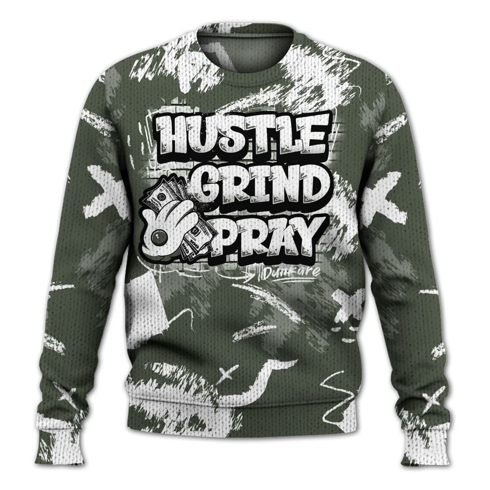 Sweater To Match Air Force 1 Low Year Of The Snake Shirt, Hustle Grind Pray Retro Graphic