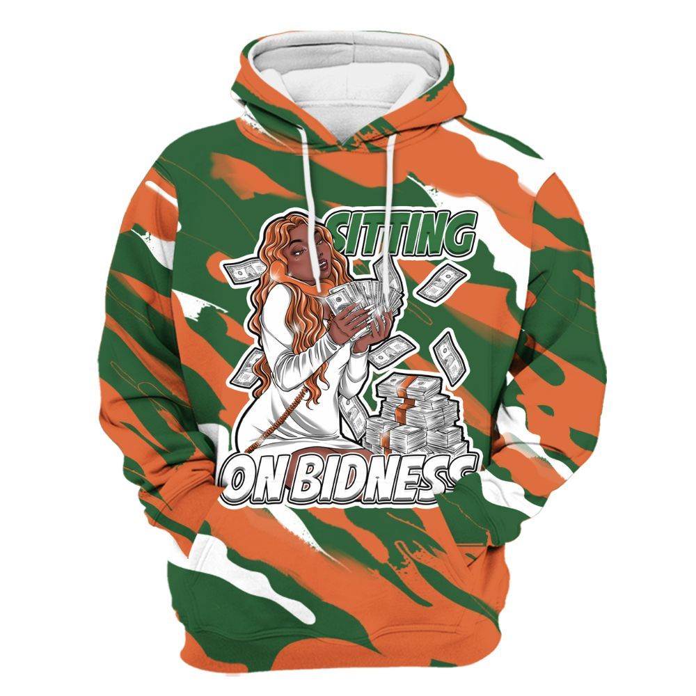 Hoodie To Match Low Miami 5s - Bidness Colored All Over Print