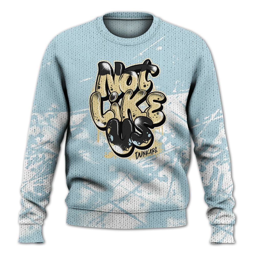 Knitted Sweater To Match Low Year Of The Snake 11s - None Like Us Graphic