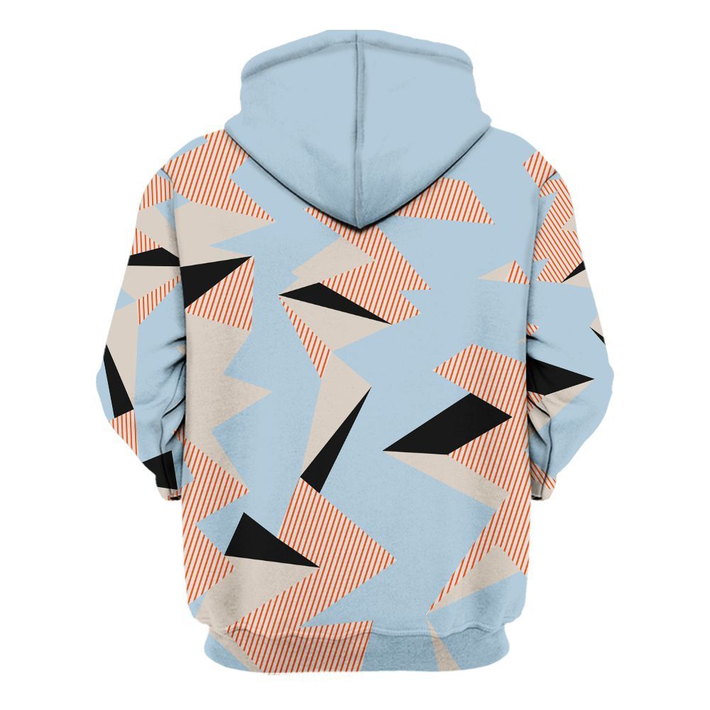 Hoodie To Match High OG Alaska 1s - Geometric Camouflage Pattern All Over Print