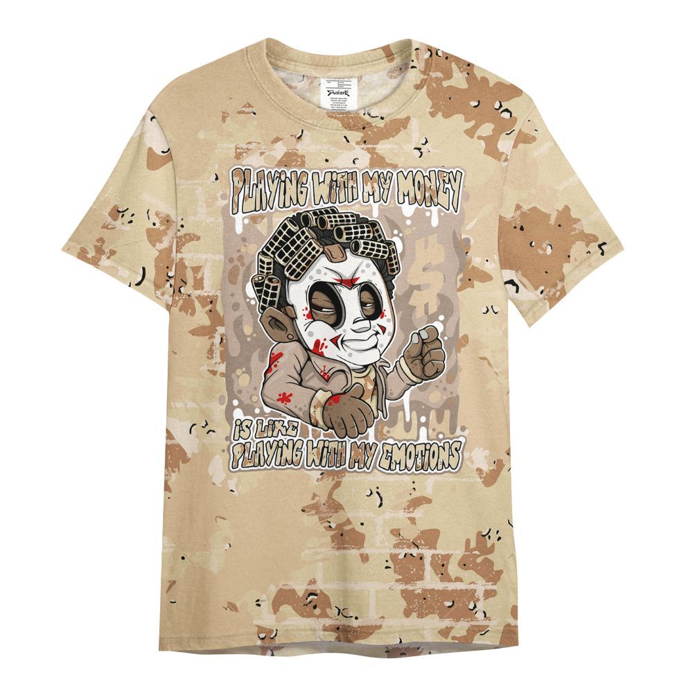 Shirt To Match Desert Camo 3s - Playing With My Money Graphic Halloween All Over Print