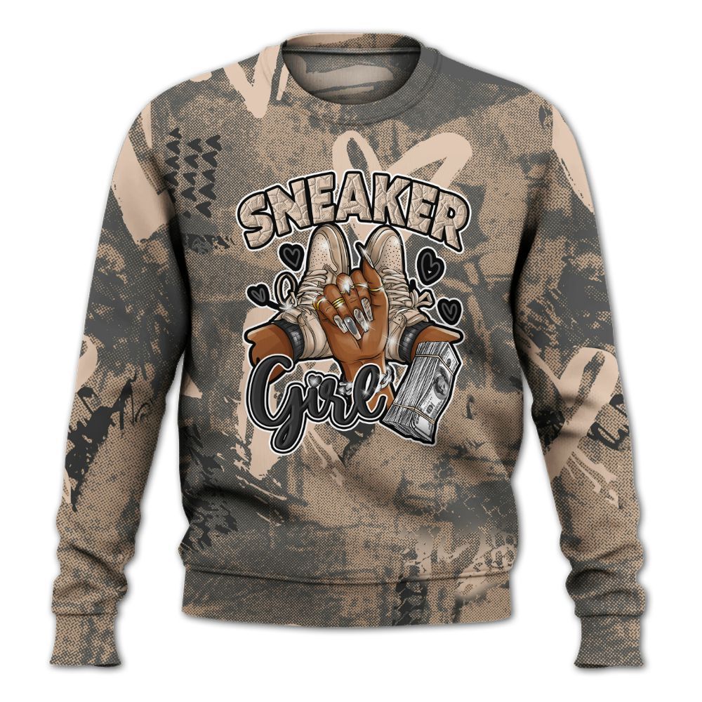 Sweatshirt To Match Kobe 9 EM Mamba - Sneakerz Girlz Heart Grunge All Over Print