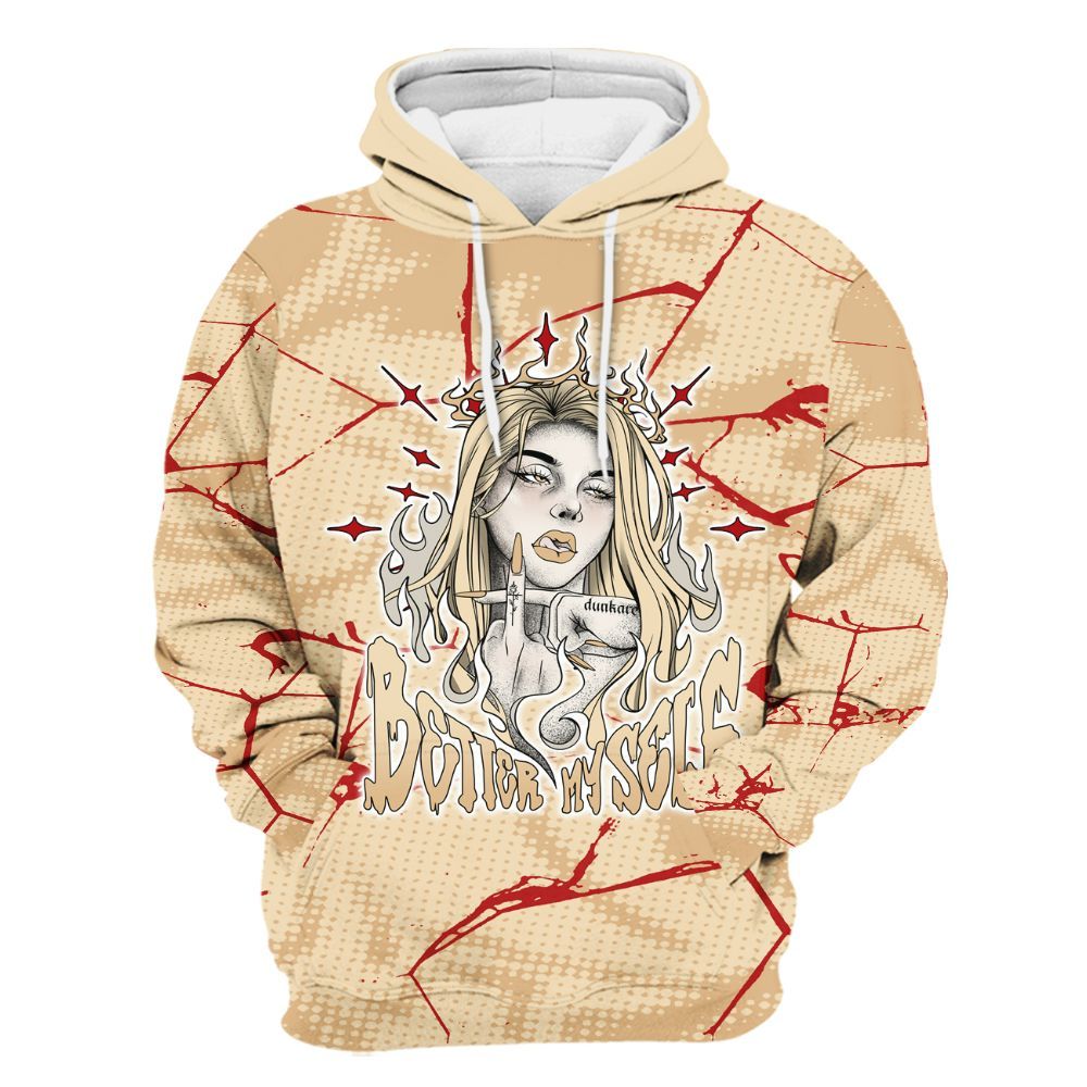 Hoodie To Match Dunk Low Strawberry Waffle - My-Self Crack Unique All Over Print