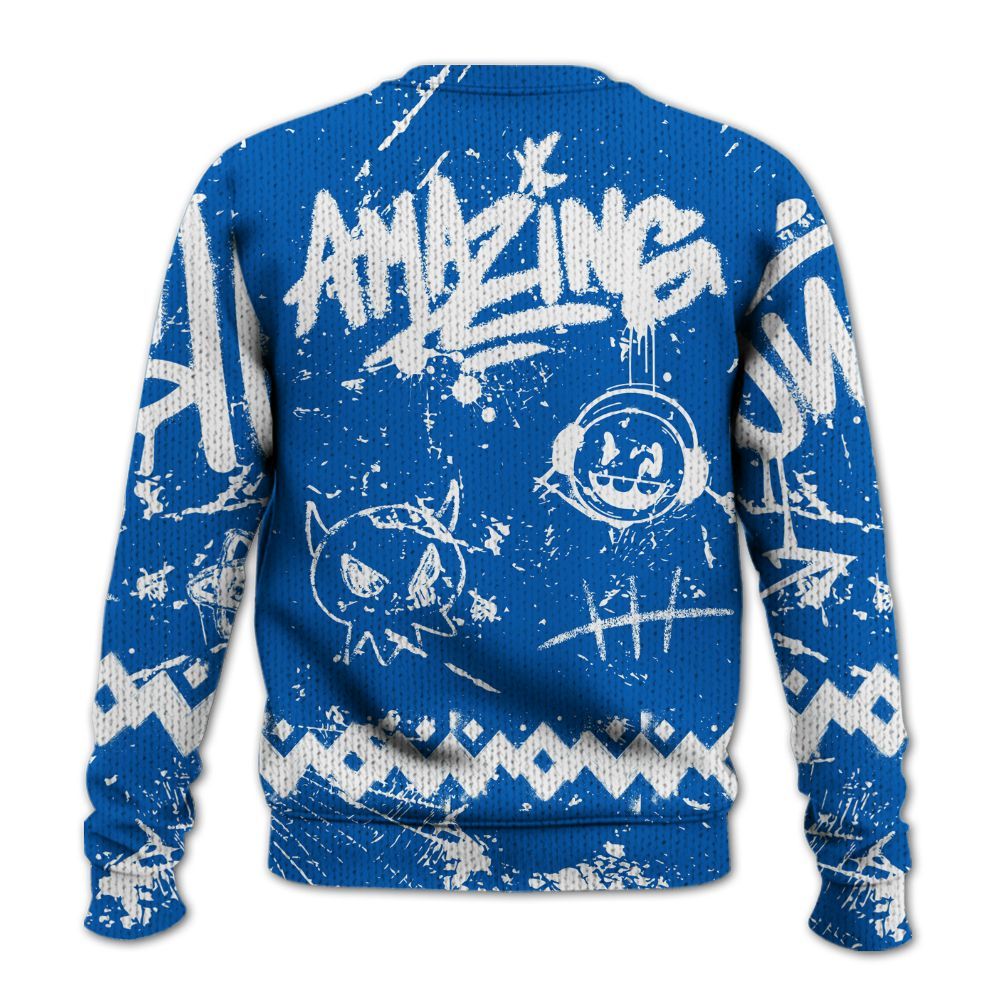 Knitted Sweater To Match Dunk Low Argon - Friday Sneaker Crayon