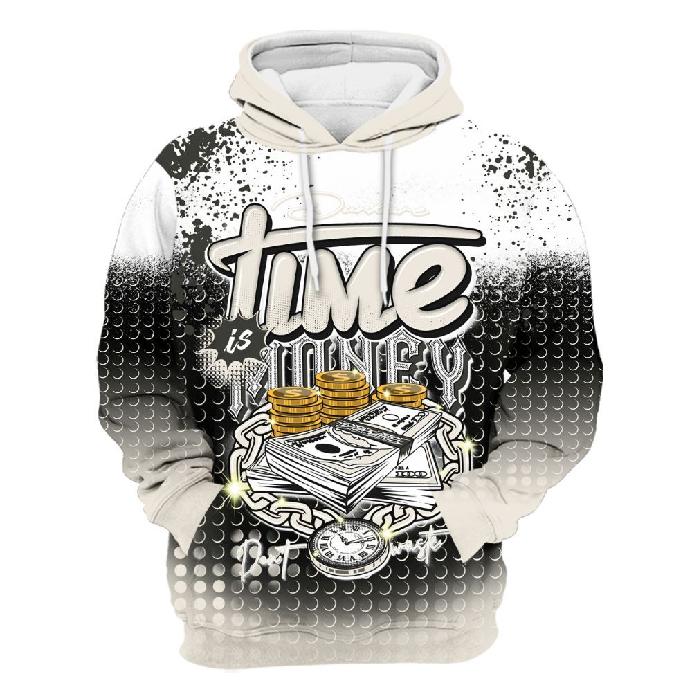 Hoodie To Match Air Max Plus Moonlight Swarovski - Halftone Time Is Money All Over Print