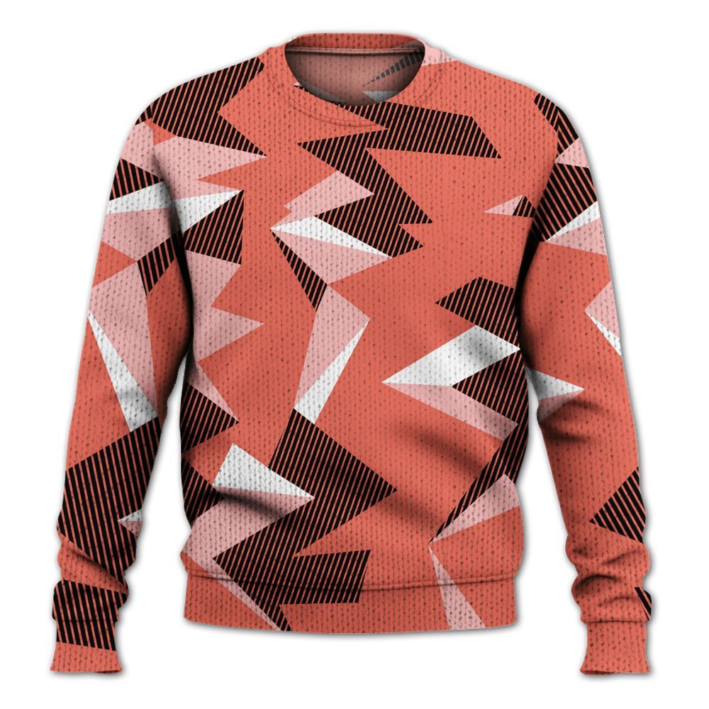 Knitted Sweater To Match Low OG PSG 1s - Geometric Camouflage Pattern