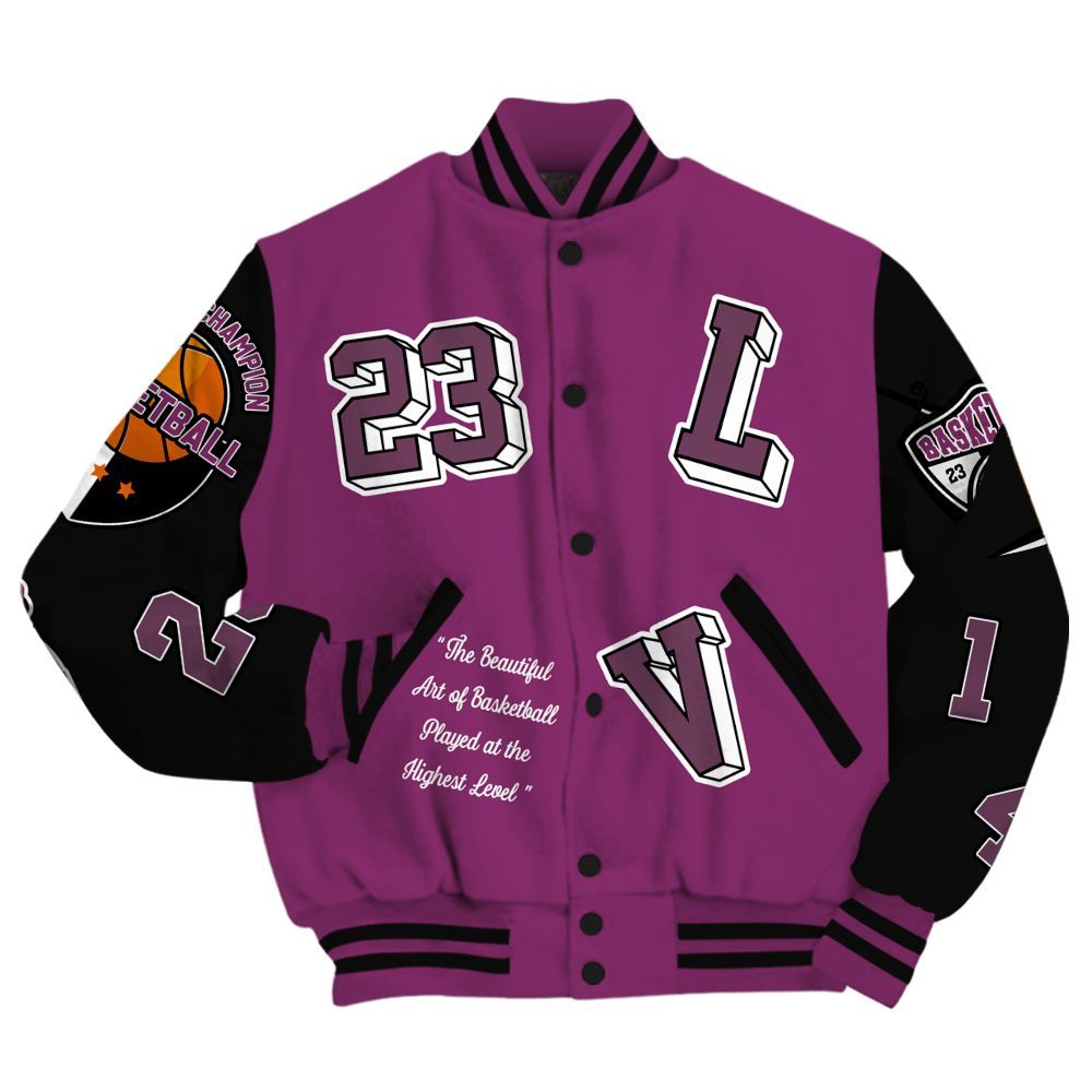 Varsity Jacket To Match Air Max Sunder Gore Tex Bold Berry - The GOAT Got Em Streetwear All Over Print