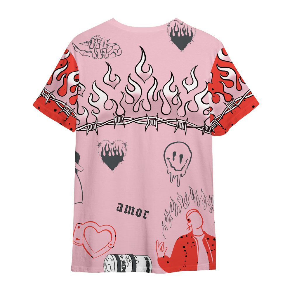 Shirt To Match Retro Awake Arctic Pink - Snake Trust No One All Over Print