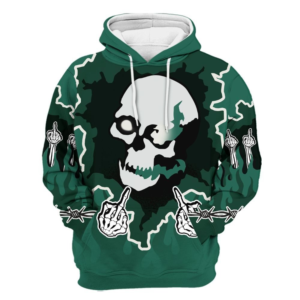 Hoodie To Match Oxidized Green 4s - F Around Find Out Graphic Trapped All Over Print
