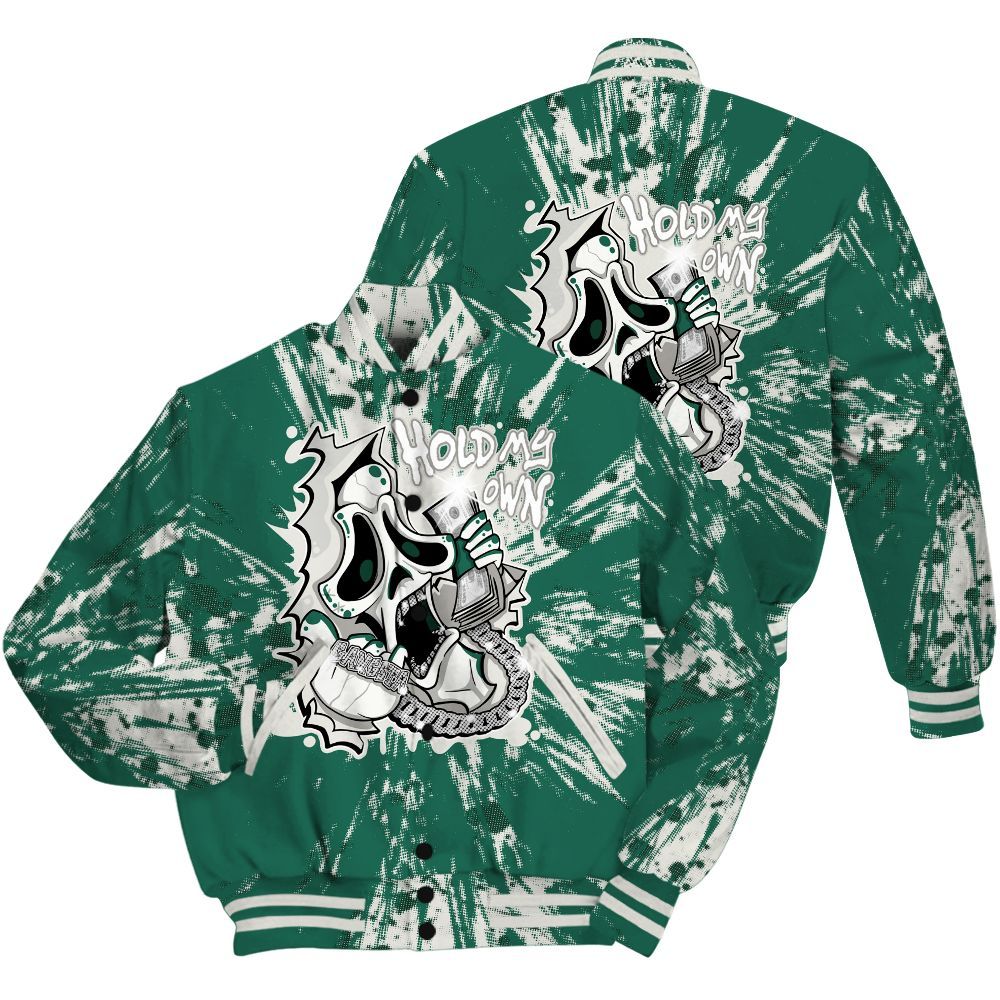 Varsity Jacket To Match Oxidized Green 4s Shirt - Hold My Own Graphic Halloween All Over Print