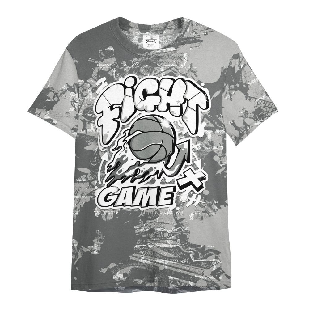 Shirt To Match Retro Wet Cement 4s - Fighter Games Graphic Street Art All Over Print