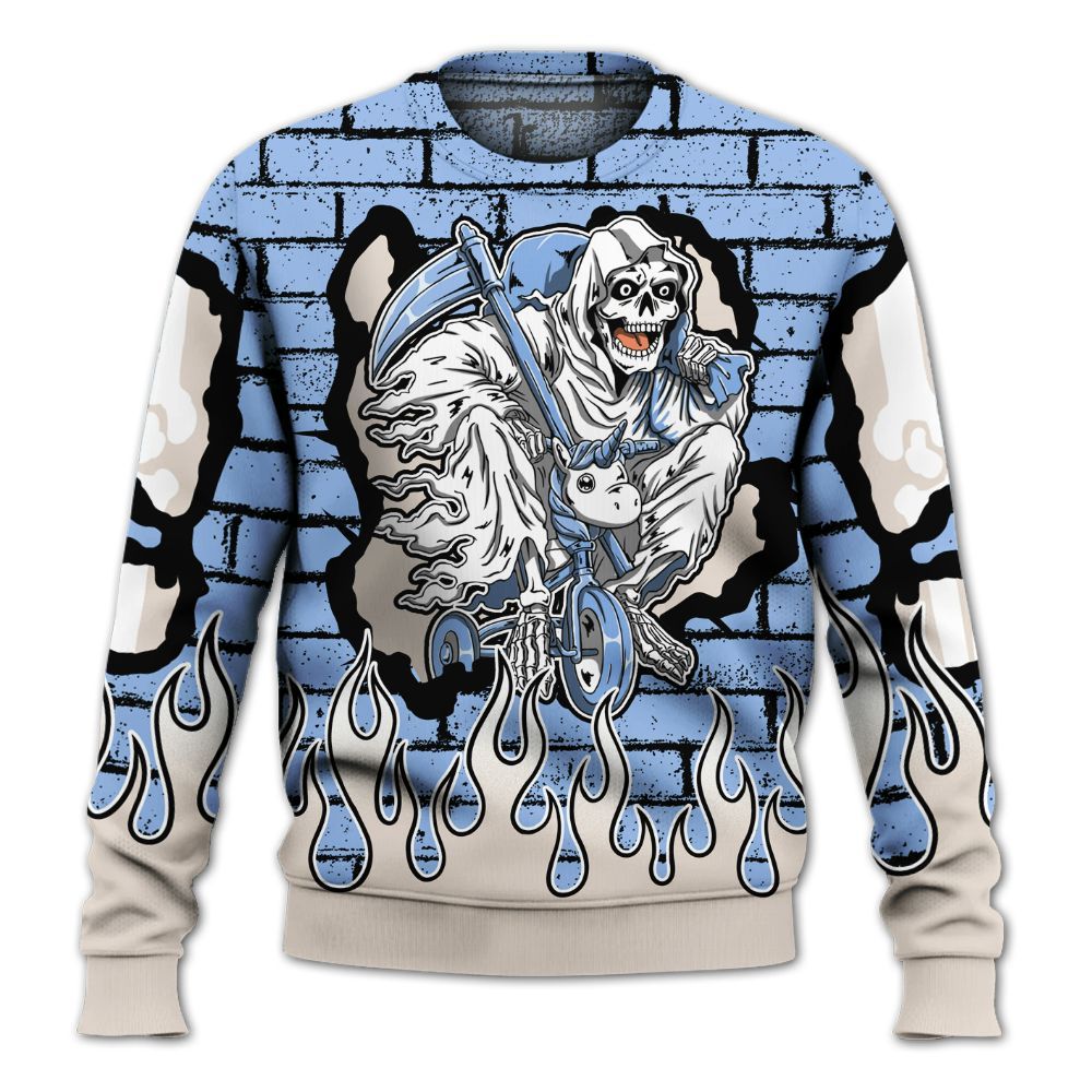 Sweatshirt To Match Air Max 1 Royal Pulse - Self Make Skeleton Crashed All Over Print